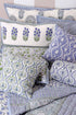 20s Cotton Cushion Cover in Floral Block Print